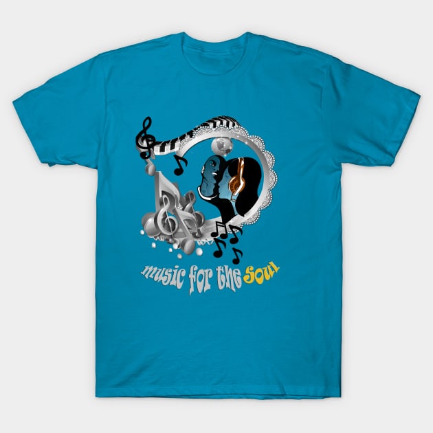 Music for the Soul T-Shirt by Just Kidding by Nadine May